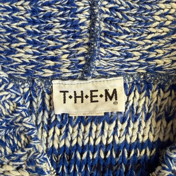 Vintage Women’s Crotchet Knit Hooded Full Zip Rainbow Sweater Retro M Whimsical - Picture 5 of 6